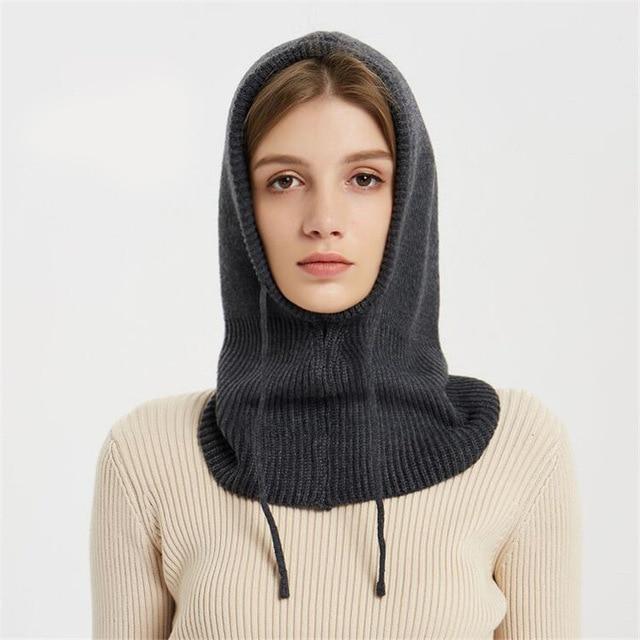 Cashmere scarf hat
